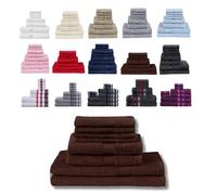 Northern Luxe 8-Piece Towel Bale Set - Includes 4 Face Towels, 2 Hand Towels & 2 Bath Towels - 600 GSM Egyptian Cotton, Ultra Soft, Absorbent & Durable - Brown