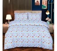Northern Luxe Christmas Xmax Bedding Duvet Cover Set Soft Comfortable UK Hot Beddings 3D Snowman, Greetings, Santa Father Quilt Covers with Pillowcase (Christmas Dog, Super King)