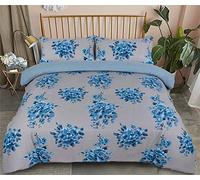 Northern Luxe Flannelette Duvet Set Genuine Brushed Cotton Flannel Bedding Supreme Fabric - Ella Dusky Pink (King, Laila Teal)