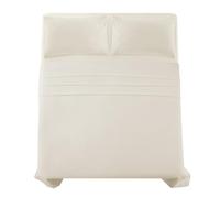 Northern Luxe Flannelette Fitted Sheet (FULL SET - FITTED SHEET + FLAT SHEET + PILLOWCASES) 100% Brushed Cotton Beautiful Bedding Set Soft Cosy Bedsheet Easy Care 160 GSM (Cream, Double Full Set)