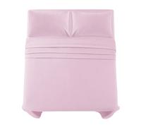 Northern Luxe Flannelette Fitted Sheet (FULL SET - FITTED SHEET + FLAT SHEET + PILLOWCASES) 100% Brushed Cotton Beautiful Bedding Set Soft Cosy Bedsheet Easy Care 160 GSM (Pink, Single Full Set)