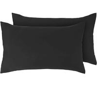 Northern Luxe Flannelette (PAIR OF PILLOWCASES) 100% Brushed Cotton Beautiful Bedding Set Soft Cosy Bedsheet Easy Care 160 GSM (Black, Extra Pair Of Pillowcase)