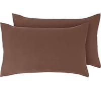 Northern Luxe Flannelette (PAIR OF PILLOWCASES) 100% Brushed Cotton Beautiful Bedding Set Soft Cosy Bedsheet Easy Care 160 GSM (Brown, Extra Pair Of Pillowcase)