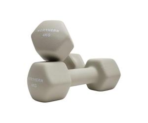 Northern Natural Stone Neoprene Hex Dumbbells Pair, 1kg-8kg Hand Weights for Home Gym Strength Training, Non-Slip Hexagonal Dumbbells for Fitness, Aerobics, Yoga & Toning