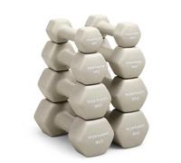 NORTHERN Neoprene Dumbbell Set 2kg, 4kg, 6kg, 8kg - Natural Stone