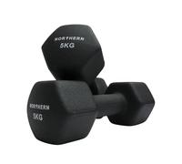 NORTHERN Neoprene Hex Dumbbell Pair for Home Gym, Anti-Roll Non-Slip Weights for Aerobic Exercise, Strength Training, Pilates, Muscle Toning, Physiotherapy & Fitness Workouts