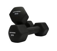 NORTHERN Neoprene Hex Dumbbell Pair for Home Gym, Anti-Roll Non-Slip Weights for Aerobic Exercise, Strength Training, Pilates, Muscle Toning, Physiotherapy & Fitness Workouts