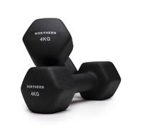 NORTHERN Neoprene Hex Dumbbell Pair for Home Gym, Anti-Roll Non-Slip Weights for Aerobic Exercise, Strength Training, Pilates, Muscle Toning, Physiotherapy & Fitness Workouts
