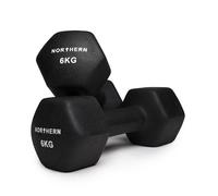 NORTHERN Neoprene Hex Dumbbell Pair for Home Gym, Anti-Roll Non-Slip Weights for Aerobic Exercise, Strength Training, Pilates, Muscle Toning, Physiotherapy & Fitness Workouts