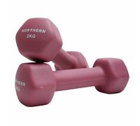 Northern Neoprene Hex Dumbbells Pink - 2 x 2kg