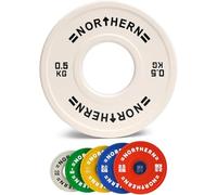 NORTHERN Olympic Rubberised Fractional Weight Change Plates, Micro Increment Weight Plate Discs for Cross Fitness, Deadlifts & Strength Training, 0.25kg, 0.5kg, 1kg, 1.5kg, 2kg, 2.5kg Pair