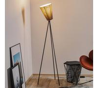 Northern Oslo Wood floor lamp black/beige
