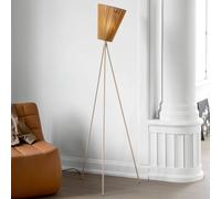 Northern Oslo Wood floor lamp caramel/beige