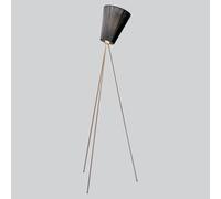 Northern Oslo Wood floor lamp steel/black