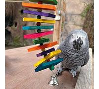 Northern Parrots Coloured Stacker Wooden African Grey Parrot Toy Large