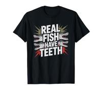 Northern Pike Angler Who Knows Real Fish Come Teeth Has T-Shirt
