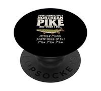 Northern Pike Fishing Trophy Pikes Pike Hunter PopSockets Adhesive PopGrip