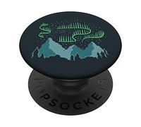 Northern Polar Lights Mountain PopSockets Swappable PopGrip