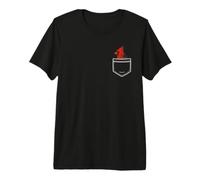 Northern Red Cardinal Bird in The Pocket Cardinalidae Premium T-Shirt