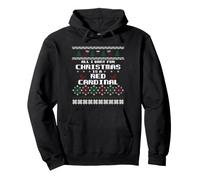 Northern Red Cardinal Ugly Christmas Cardinalidae Redbird Pullover Hoodie