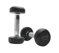 NORTHERN Rounded Dumbbells Set Heavy Weights Round Dumbbell Circular Rubber Dumbell for Weightlifting Bodybuilding Exercise Fitness Workout Training Home Gym Biceps 2.5-30kg Pair Set (2 x 2.5kg)