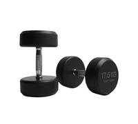 NORTHERN Rounded Dumbbells Set Heavy Weights Round Dumbbell Circular Rubber Dumbell for Weightlifting Bodybuilding Exercise Fitness Workout Training Home Gym Biceps 2.5-30kg Pair Set (2 x 17.5kg)