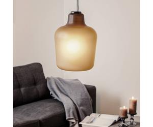 Northern Say my name glass hanging light matt grey