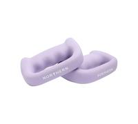 NORTHERN Soft Lavender Hand Dumbbells Pair, D-Shaped Boxing Exercise Weights 0.5kg-4kg, Home Gym Strength Training Weights for Fitness, Aerobics, Yoga & Toning (2 x 1kg)