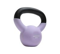 NORTHERN Soft Lavender Neoprene Coated Cast Iron Kettlebell, 4kg-12kg Strength Training Weight, Flat Base, Durable Non-Slip Grip Kettle Bells for Fitness, Cross Training, & Conditioning (4kg)