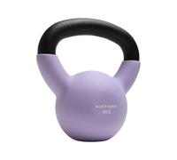 NORTHERN Soft Lavender Neoprene Coated Cast Iron Kettlebell, 4kg-12kg Strength Training Weight, Flat Base, Durable Non-Slip Grip Kettle Bells for Fitness, Cross Training, & Conditioning (6kg)