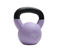 NORTHERN Soft Lavender Neoprene Coated Cast Iron Kettlebell, 4kg-12kg Strength Training Weight, Flat Base, Durable Non-Slip Grip Kettle Bells for Fitness, Cross Training, & Conditioning (8kg)