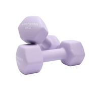 Northern Soft Lavender Neoprene Hex Dumbbells Pair, 1kg-8kg Hand Weights for Home Gym Strength Training, Non-Slip Hexagonal Dumbbells for Fitness, Aerobics, Yoga & Toning (6kg x 2)