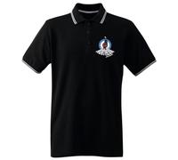 Northern Soul Dancer Mod Target Men's Tipped Polo T-Shirt (XL, Black)