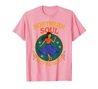 Northern Soul Dancing Girl Keep The Faith T-Shirt, Men, Pink, Small