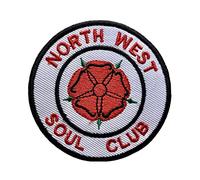 Northern Soul Embroidered Patch : North West Soul Club - Iron on -Sew on