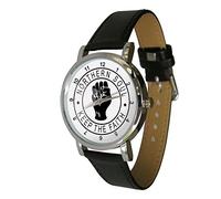 Northern Soul Fist Design Wristwatch. Keep The Faith Design. Genuine Leather Strap