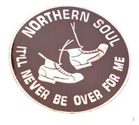 Northern Soul It'll Never Be Over For Me Enamel Pin Badge Black/Silver 2cm