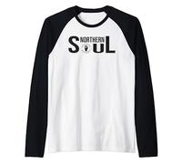 Northern Soul Keep The Faith, Manchester, Blackpool, Wigan Raglan Baseball Tee
