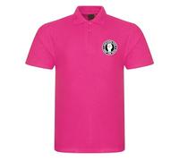 Northern Soul Keep The Faith Men's Polo Shirt Ska Mod Casual (UK, Alpha, 3XL, Regular, Regular, Fuchsia)