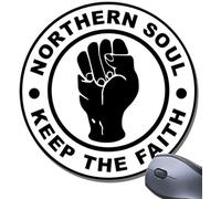 Northern Soul Keep The Faith Round Mouse Mat. Mouse pad