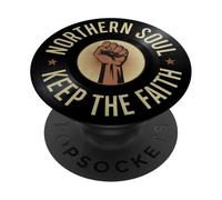 Northern Soul Keep The Faith Vintage Music Dance PopSockets Adhesive PopGrip