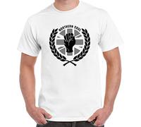 Northern Soul Laurel Leaves Men's T-Shirt (Large, White)