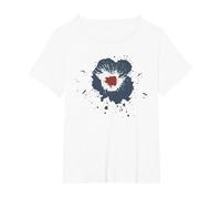 Northern Soul Music Splash Mod Sign T-Shirt, Women's Plus, White, 5X
