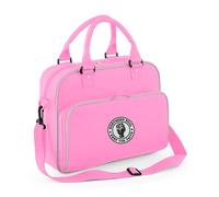Northern Soul Weekender Dance Kit Bag, 15L Capacity, 29x39x16 cm, Detachable Shoulder Strap, Multiple Colours (Pink with Grey Trim)