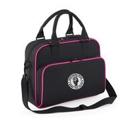Northern Soul Weekender Dance Kit Bag, 15L Capacity, 29x39x16 cm, Detachable Shoulder Strap, Multiple Colours (Black with Fuchsia Trim)