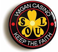 Northern Soul Wigan Casino Keep The Faith Fridge Magnet (Circular 2inch / 50mm Diameter)
