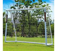 NORTHERN STONE Ultimate All Weather uPVC Football Goal 8ft x 6ft Garden Portable Football Goals 70mm Thick PVC Goal Posts + Football Net Integrated Locking System Kids