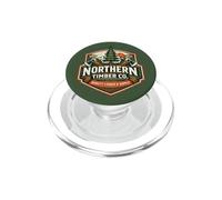 Northern Timber Co Vintage Lumberjack Forestry Badge PopSockets PopGrip for MagSafe