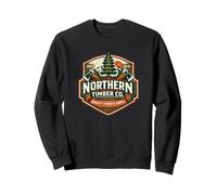 Northern Timber Co Vintage Lumberjack Forestry Badge Sweatshirt