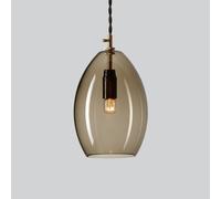Northern Unika hanging light, smoky grey, large